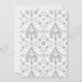 Etwas Blau, bevor ich benutzerdefinierte Brautpart Einladung (Rückseite)