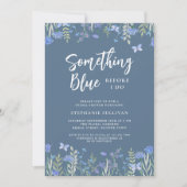 Etwas Blau bevor ich Blue Brautparty mache Einladung (Vorderseite)