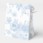 Etwas Blau, bevor ich Blue Floral Toile Geschenkschachtel (Rückseite)