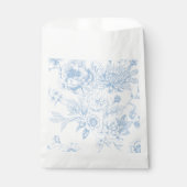 Etwas Blau, bevor ich Blue Floral Toile Geschenktütchen (Vorderseite)