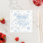 Etwas Blau, bevor ich Blue Floral Toile Serviette (Beispiel)