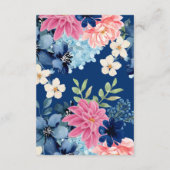 Etwas Blau bevor ich blühende Hochzeit mache Begleitkarte (Rückseite)