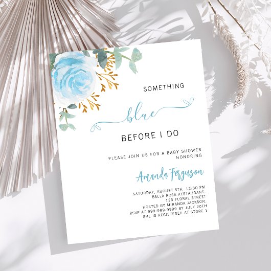 Etwas Blau bevor ich Blumendusche mache