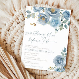 Etwas Blau, bevor ich Blumenkohl-Brautparty mache Einladung