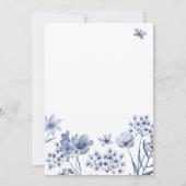 Etwas Blau, bevor ich Blumenkohl-Brautparty mache Einladung (Rückseite)