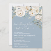 Etwas Blau, bevor ich Blumenkohl-Brautparty mache Einladung (Vorderseite)