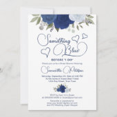 Etwas Blau bevor ich Boho Brautparty mache Einladung (Vorderseite)