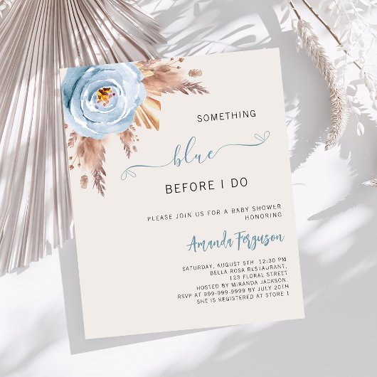 Etwas Blau bevor ich Boho Bridal Dusche tue