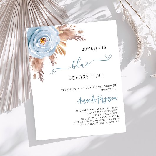 Etwas Blau bevor ich Boho Bridal Dusche tue