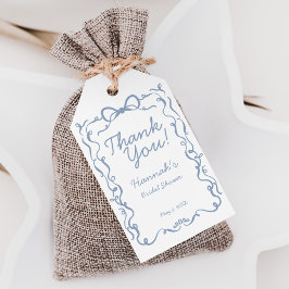 Etwas Blau, bevor ich Bow Brautparty Gefallen tun Geschenkanhänger