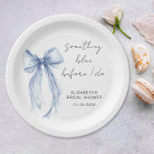 Etwas Blau, bevor ich Bow Brautparty Pappteller