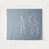 Etwas Blau, bevor ich Brautparty-Backdrops. Wandteppich (Vorderseite (Horizontal))