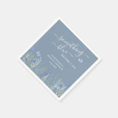 Etwas Blau, bevor ich Brautparty Blue mache Serviette (Ecke)