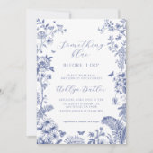 Etwas Blau, bevor ich Brautparty einladen Einladung (Vorderseite)