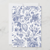 Etwas Blau, bevor ich Brautparty einladen Einladung (Rückseite)