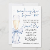 Etwas Blau, bevor ich Brautparty einladen Einladung (Vorderseite)