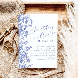 Etwas Blau, bevor ich Brautparty einladen Einladung
