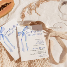 Etwas Blau, bevor ich Brautparty einladen