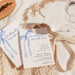 Etwas Blau, bevor ich Brautparty einladen Einladung