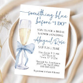 Etwas Blau, bevor ich Brautparty einladen Einladung