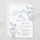 Etwas Blau, bevor ich Brautparty-Einladung Einladung (Vorderseite)