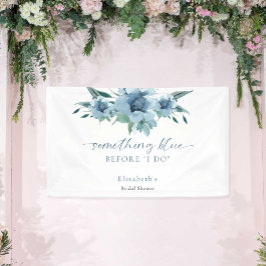 Etwas Blau, bevor ich Brautparty floral Banner