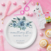 Etwas Blau, bevor ich Brautparty floral Pappteller (Party)