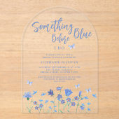 Etwas Blau bevor ich Brautparty mache Acryleinladungen (Vorderseite)