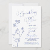 Etwas Blau, bevor ich Brautparty mache Einladung (Vorderseite)