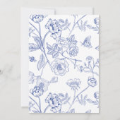 Etwas Blau, bevor ich Brautparty mache Einladung (Rückseite)