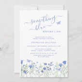 Etwas Blau, bevor ich Brautparty mache Einladung (Vorderseite)