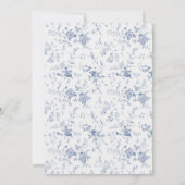 Etwas Blau, bevor ich Brautparty mache Einladung (Rückseite)