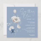 Etwas Blau, bevor ich Brautparty mache Einladung (Vorderseite)