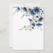 Etwas Blau, bevor ich Brautparty mache Einladung (Rückseite)