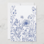 Etwas Blau, bevor ich Brautparty mache Einladung (Rückseite)