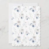 Etwas Blau, bevor ich Brautparty mache Einladung (Rückseite)