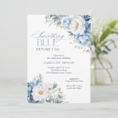 Etwas Blau, bevor ich Brautparty mache Einladung (Stehend Vorderseite)