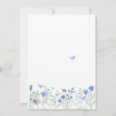 Etwas Blau, bevor ich Brautparty mache Einladung (Rückseite)