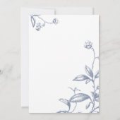 Etwas Blau bevor ich Brautparty mache Einladung (Rückseite)