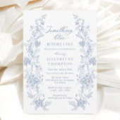 Etwas Blau, bevor ich Brautparty mache Einladung