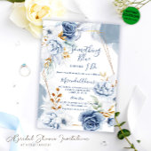 Etwas Blau, bevor ich Brautparty mache Einladung