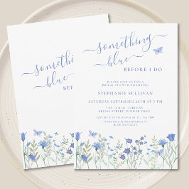 Etwas Blau, bevor ich Brautparty mache Einladung