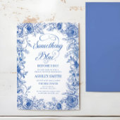 Etwas Blau, bevor ich Brautparty mache Einladung