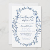 Etwas Blau, bevor ich Brautparty mache Einladung (Vorderseite)
