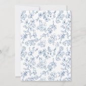 Etwas Blau, bevor ich Brautparty mache Einladung (Rückseite)