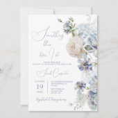 Etwas Blau, bevor ich Brautparty mache Einladung (Vorderseite)