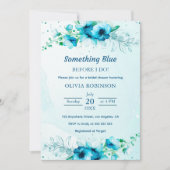 Etwas Blau, bevor ich Brautparty mache Einladung (Vorderseite)