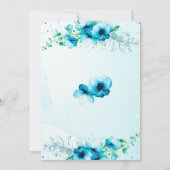 Etwas Blau, bevor ich Brautparty mache Einladung (Rückseite)