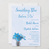 Etwas Blau, bevor ich Brautparty mache Einladung (Vorderseite)