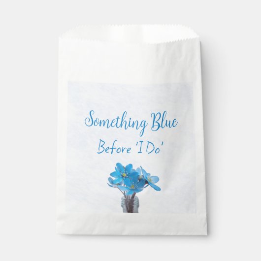 Etwas Blau, bevor ich Brautparty mache Geschenktütchen (Vorderseite)